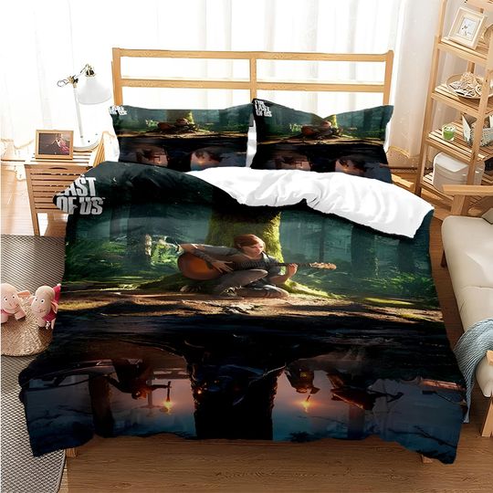 The Last of Us Duvet Cover, The Last of Us Part II Bedding Set, Digital Printed Duvet Cover Set, Create Your Own Bedding, Gamer Duvet Cover