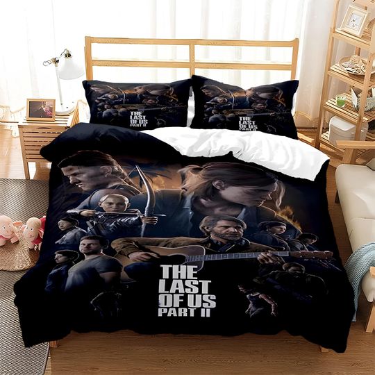 The Last of Us Duvet Cover, The Last of Us Part II Bedding Set, Digital Printed Duvet Cover Set, Create Your Own Bedding, Gamer Duvet Cover