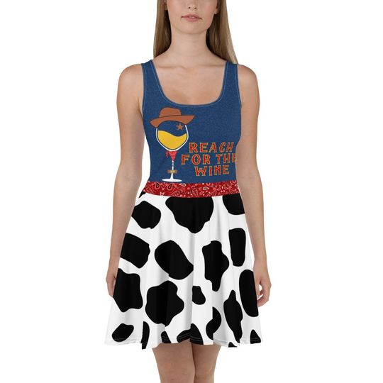 Discover Reach for the Wine Skater Dress