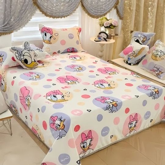 Discover Daisy Duck Bedding Set, Home Decor, Child Gift for Soft Comfortable Bedding Bedroom