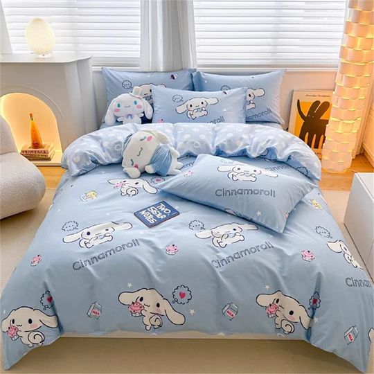 Kawaii Cinnamoroll Bedding Set, Home Decor, Child Gift for Soft Comfortable Bedding Bedroom