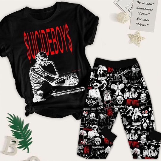 Discover Suicideboys Pajamas Set, Suicideboys T-Shirt And Pants, G59 Tour Shirt, Pajamas Family, Suicideboys Band Pajamas, Matching Pajamas