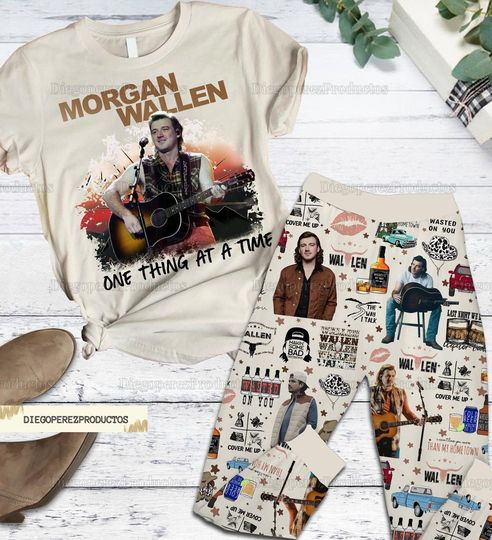 Wallen Western Pajamas Set, Wallen Western Pajamas Pants, Cowboy Wallen Women Pajamas, Wallen Country Music Shirt