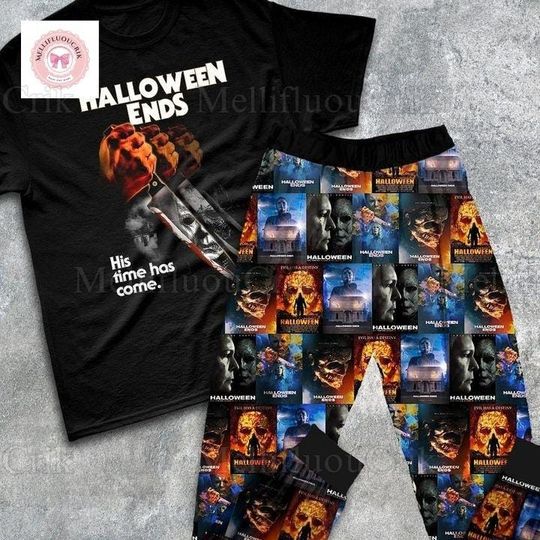 Halloween Michael Myers Pajamas Set, Horror Movie Tshirt, Trick Or Treat Tee, Bogeyman 1978 Set Of Pajamas, Horror Characters Fan Gift
