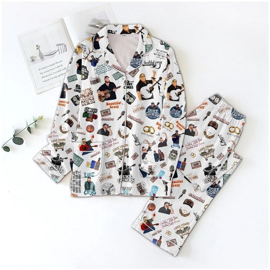 Discover Lukee Comb Pajamas Set, Beautiful Crazy Women Pajamas, Lukee Comb Bullhead Thick Pajamas, Lukee Comb Merch, Tour 2024 Shirt