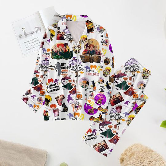Halloween Hocus Pocus Pajamas, Trick Or Treat Shirt, Hocus Pocus Pajamas Set, Sanderson Sisters Holiday Pajamas, Witch Halloween Shirt