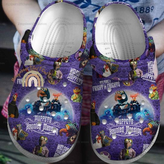Muppet Haunted Mansion Clogs, K the frog Sandals, Hitchhiking Ghosts Casual Shoes, Horror Movie Gift, Muppet Fan