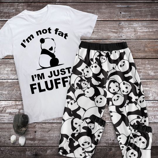 Cute Panda Holiday Pajamas Set, Panda Christmas Pajamas Set, Panda Family Pajamas For Adult And Kids