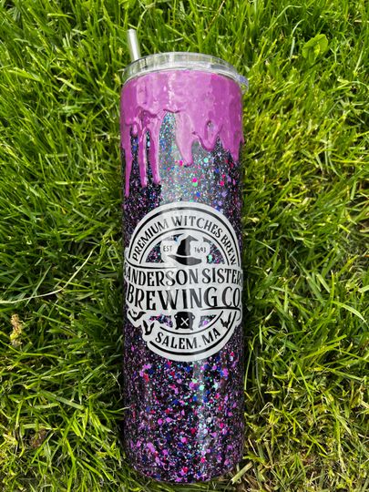 Sanderson Sisters tumbler | hocus pocus | epoxy free tumbler | glitter tumbler