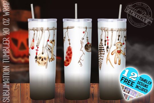 Discover witch 20 oz skinny tumbler design, halloween tumbler design, witchcraft tumbler  , Boho tumbler  , crystal tumbler