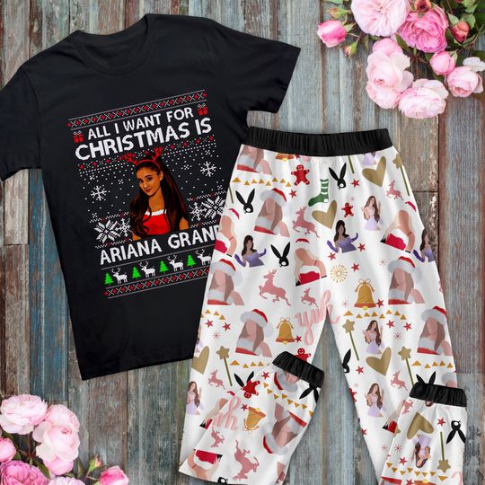 Ariana Pajamas Set, Family Pajamas, Family Christmas Pajamas Set.
