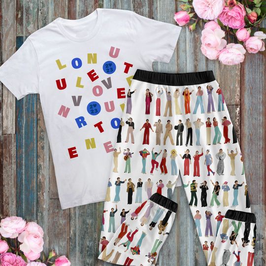 Discover Love On Tour Pajamas Set, Family Pajamas, Family Christmas Pajamas Set.