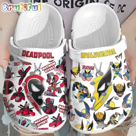 Deadpool And Wolverine Clogs Shoes