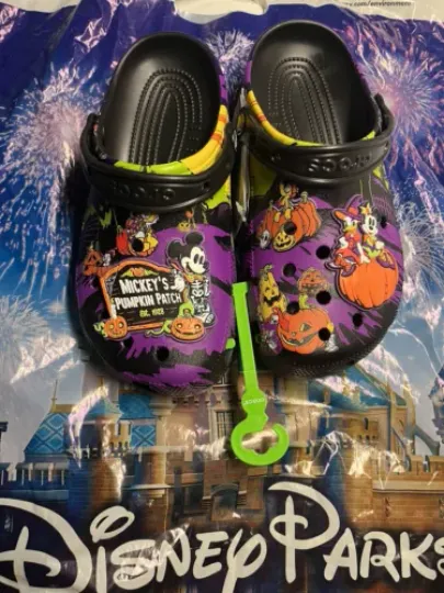Discover Disney Parks Halloween 2024 Mickey’s Pumpkin Patch Adult Clogs