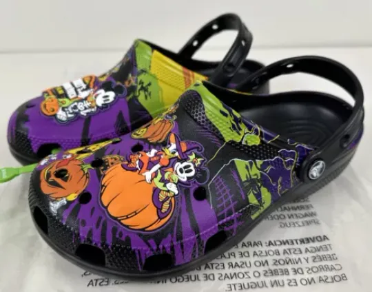 Discover Disney Parks Halloween 2024 Mickey’s Pumpkin Patch Adult Clogs
