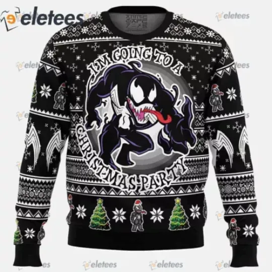 Discover I'm Going to a Christmas Party Venom Ugly Christmas Sweater PHRAED5O