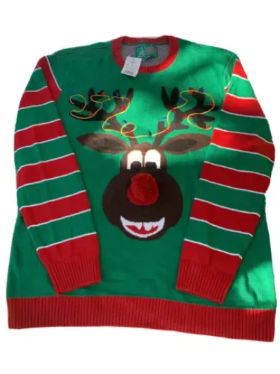 Rudolph The Red Nose Reindeer The Ugly Christmas Sweater Size XXL