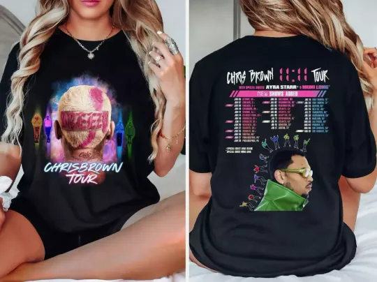 Discover Chris Brown Shirt Chris Brown 11 11 Tour 2024 Shirt Chris Brown Fan t-Shirt