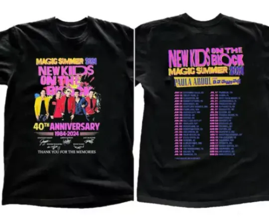 Discover NK on The Block The Magic Summer Tour 2024 T-Shirt For Fans