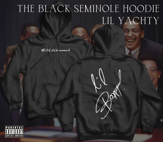 Discover Lil Yachty the BLACK seminole. Hoodie