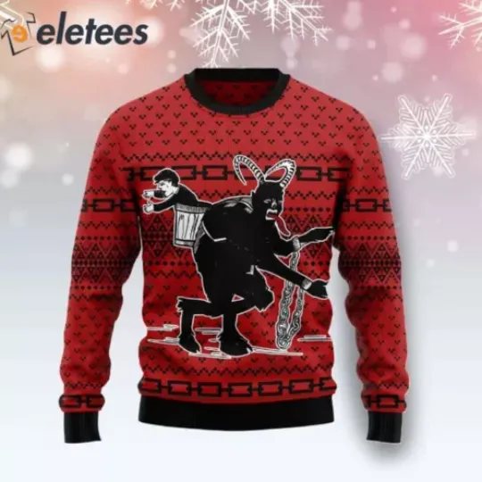 Discover Krampus The Christmas Devil Ugly Christmas Sweater 9AN4JT8B