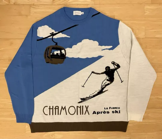 Discover Large 48" chest Chamonix La France Apres Ski Ugly Merry Christmas Jumper Sweater