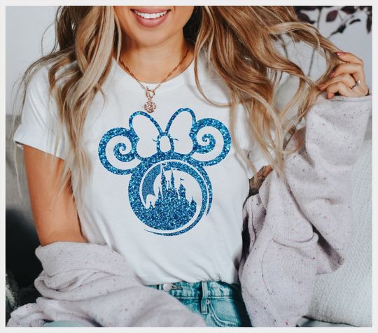 Disney Glitter Minnie Glitter Shirt