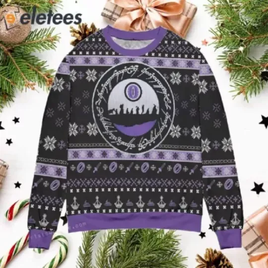 Discover Lord Of The Rings Snowflake Ugly Sweater Party RY884VBP