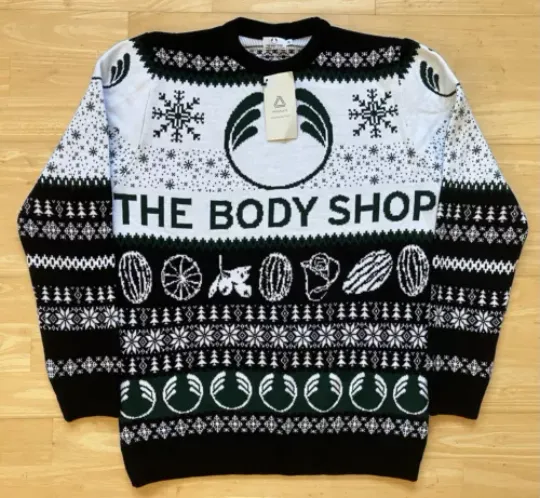 Discover Medium 41" inch chest The Body Shop Christmas Ugly sweater jumper Xmas