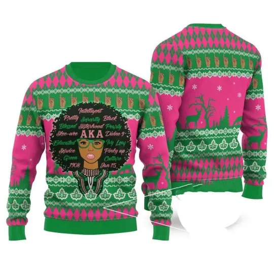 Hippie Aka Ugly Christmas Sweater Ugly Sweater, Size S-5XL (AOP)
