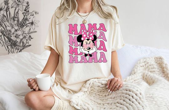 Mama T-shirt, Minnie Mouse Shirt, Disney Trip Shirt, Mama Mouse Shirt, Comfort Colors, Mothers Day Shirt, Gift For Mom, Retro Disney Tee