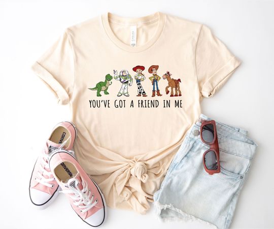 Discover You've Got A Friend In Me Toy Story Shirt, Disney Toy Story Shirt, Toy Story Friends Shirt, Woody Buzz World Shirt, Disney Vacation 2024 Tee