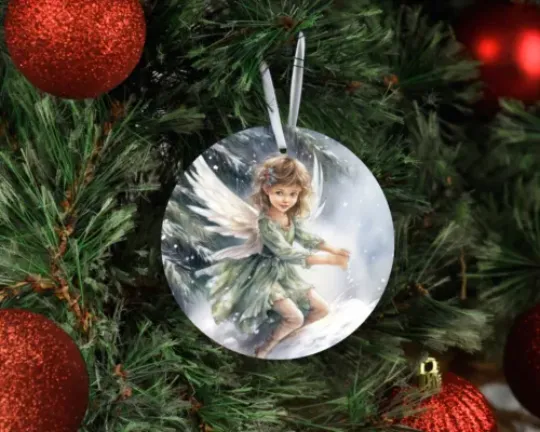Discover Christmas Ornament, Christmas Fairy #6 Ceramic Christmas Ornament