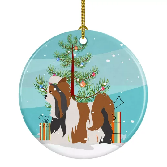 Discover Biewer Terrier Christmas Ceramic Ornament BB8470CO1