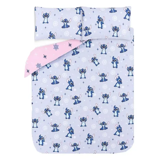 Discover Disney Stitch Reversible Brushed Cotton Duvet cover Set George Home Decor New