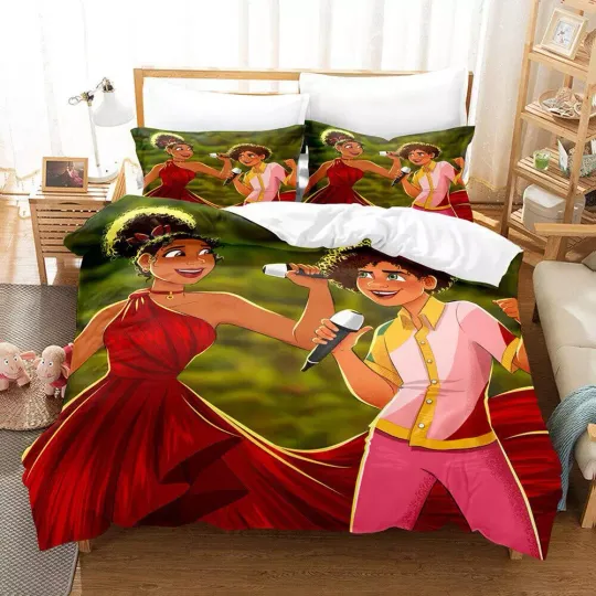 Discover Disney Cartoon Film Encanto Girls Gift #5 Quilt Duvet Cover Set Queen Bedclothes