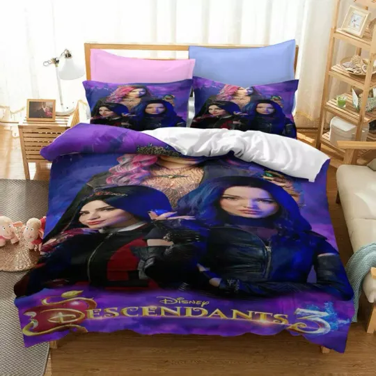 Discover Disney Descendants Characters Style01 Quilt Duvet Cover Set Pillowcase