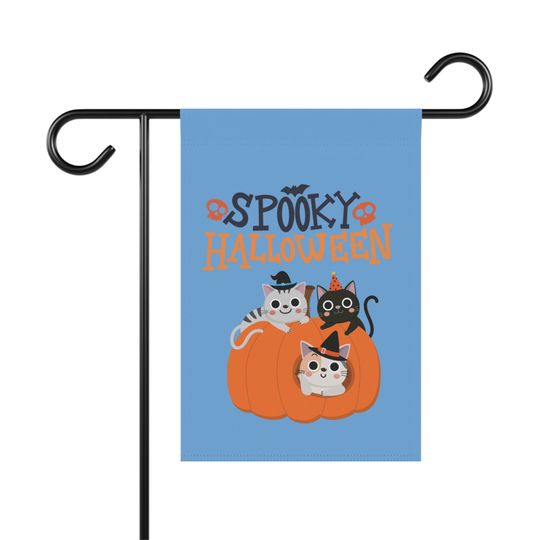 Discover Halloween Garden Flag, Spooky Cute Garden Flag - Outdoor Halloween Decor
