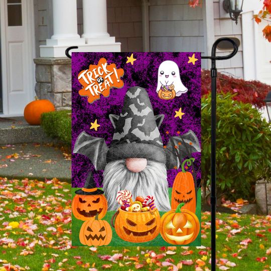Discover Trick Or Treat Halloween Garden Flag - Outdoor Halloween Decor