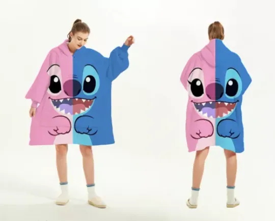 Stitch and Angel oversize Blanket Hoodie