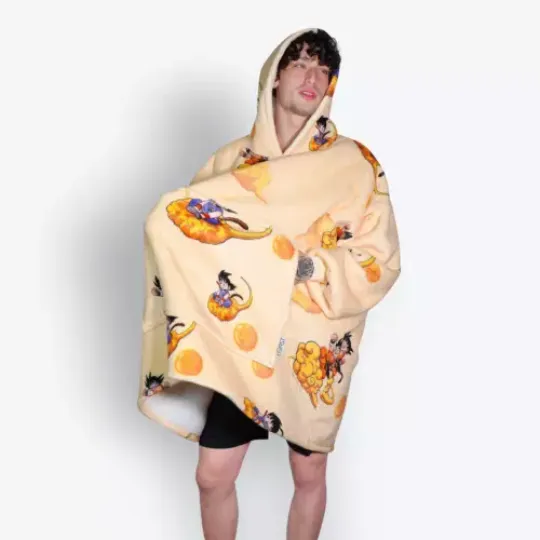 Dragon Ballz goku  Oversized Blanket Hoodie
