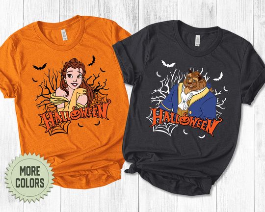 Disney Beauty And The Beast Halloween Shirt, Disney Movie Characters Shirt