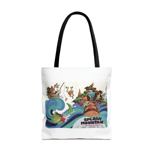 Splash Mountain Ride Inspired Tote Bag (AOP) Throwback Classic Retro Disney ride dland dworld
