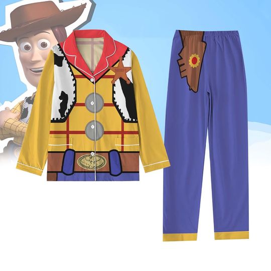 Christmas Toy Story Woody Pajamas Set, Disney Womens Pajamas, Cowboy PJ Pants, Buzz Lightyear Tee, Toy Story Family Pajama Christmas