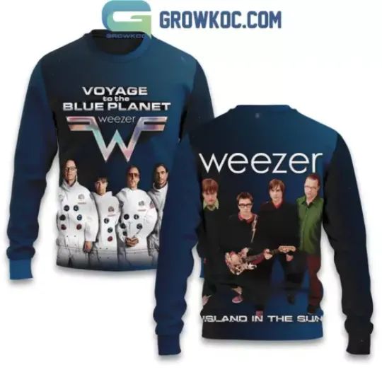 Discover Weezer Island In The Sun Voyage To The Blue Planet Sweatshirt