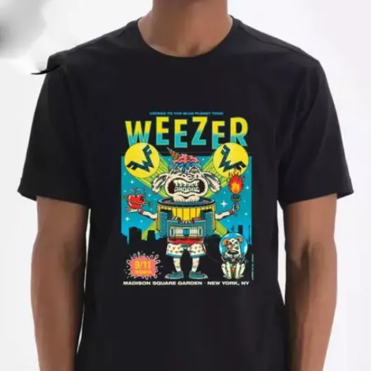 Discover Weezer Voyage To The Blue Planet At Madison Square Garden On Sep 11 2024 Tshirt