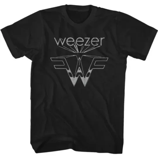 Discover Weezer Flying W Black Adult T-Shirt