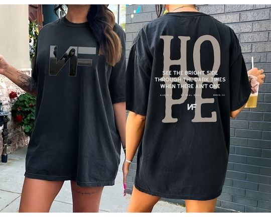 Discover NF Hope Tracklist Shirt, Hope Album Tour Merch Tshirt, Best Fan Gift, Concert Tee, Vintage Aesthetic Shirt, Fan Art, Illustration, Artwork