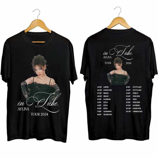 Discover Ayliva In Liebe Tour 2024 Shirt, Ayliva Fan Shirt, In Liebe 2024 Concert Shirt, Ayliva Fan Gift