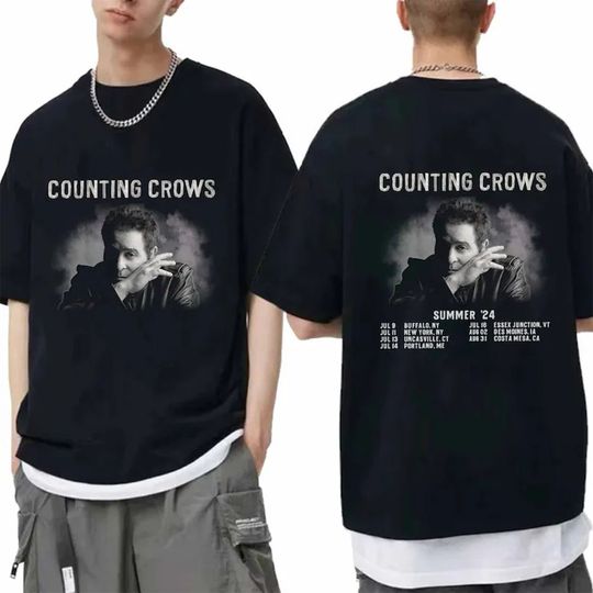 Discover Counting Crows Summer 2024 Tour Shirt, Counting Crows Band Fan Shirt, Counting Crows 2024 Concert Shirt, Counting Crows Shirt Gift
